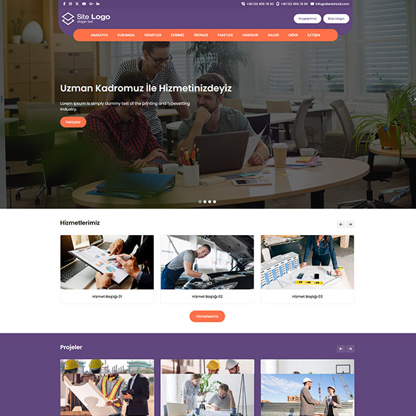 Hazır Kurumsal Web Site