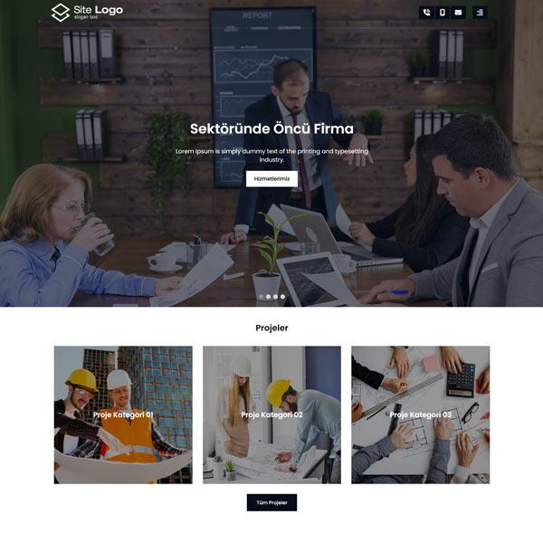 Hazır Kurumsal Web Site