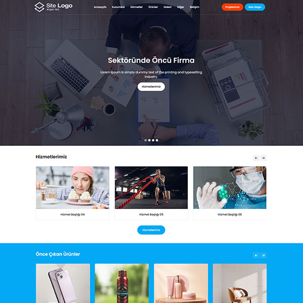 Hazır Kurumsal Web Site