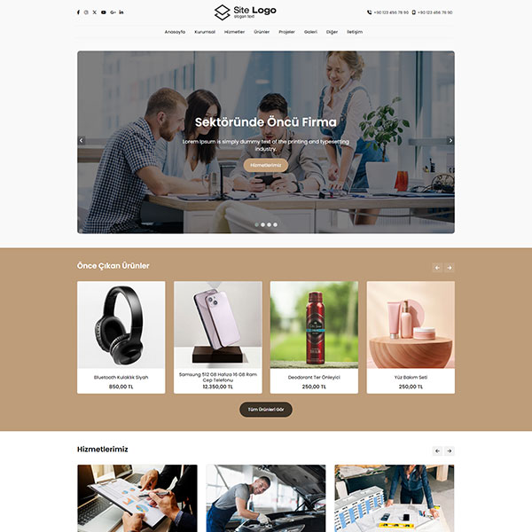 Hazır Kurumsal Web Site