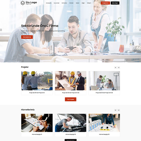 Hazır Kurumsal Web Site