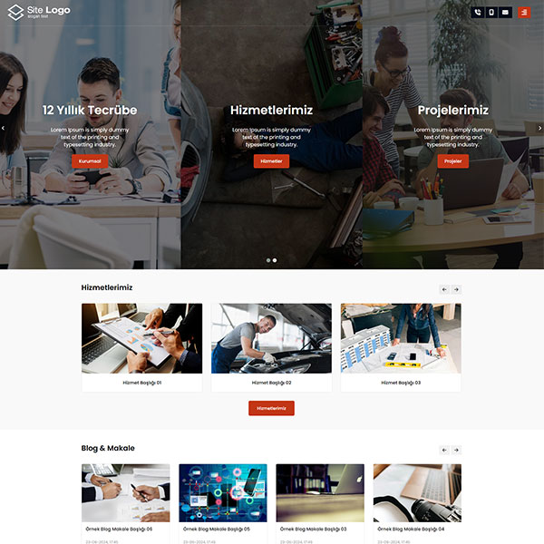 Hazır Kurumsal Web Site