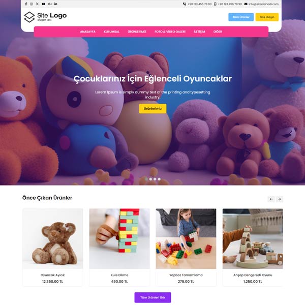 Hazır Oyuncak Web Sitesi