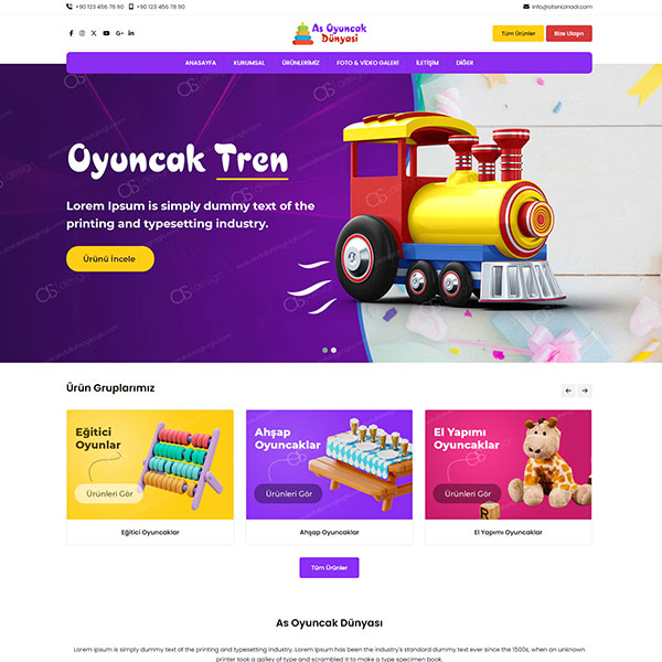 Oyuncak Hazır Web Sitesi