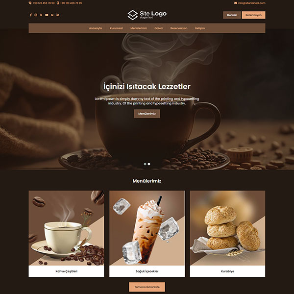 Cafe Hazır Web Sitesi