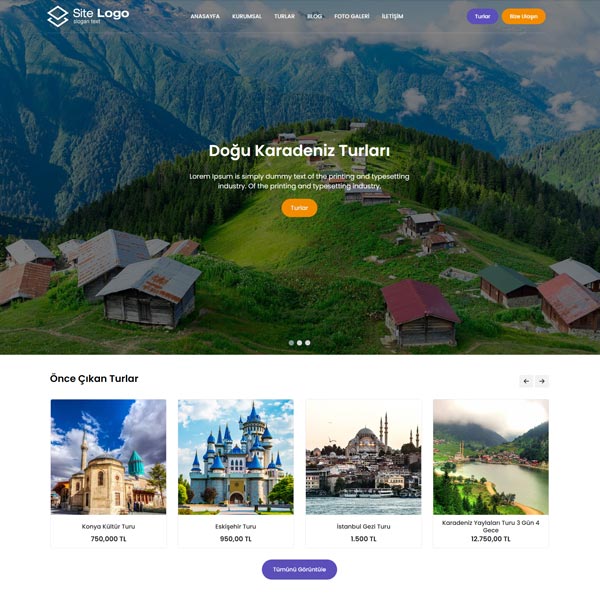 Tatil Tur Hazır Web Sitesi